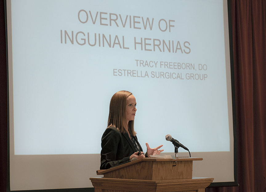 Image of Dr. Freeborn discussing Inguinal Hernias